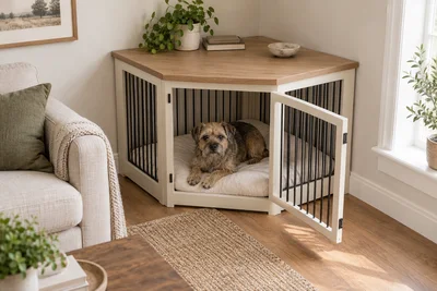 Corner Dog Crate End Tables: Usable Space, Door Access and a Buyer’s Sourcing Checklist