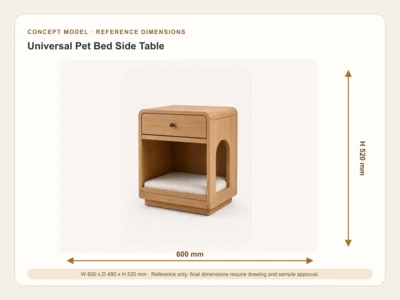 Universal Pet Bed Side Table
