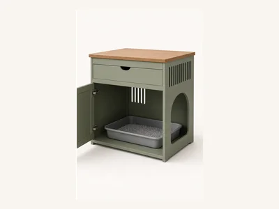 Ventilated Litter Box End Table