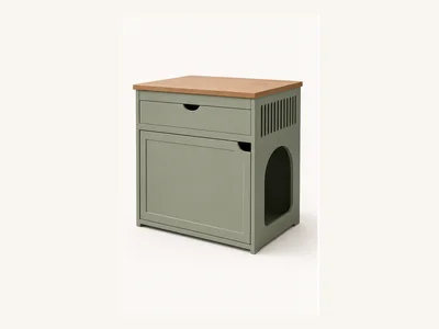 Ventilated Litter Box End Table
