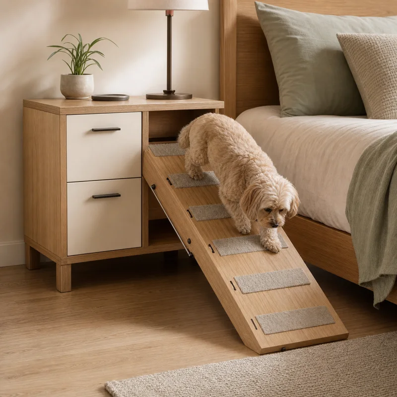 Senior Pet Ramp Nightstand
